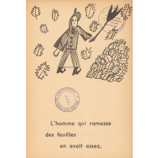L'homme qui ramasse les feuilles.