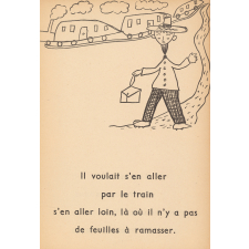 L'homme qui ramasse les feuilles.