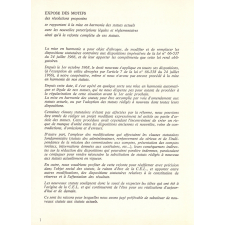 Exposés des motifs et résolutions présentés par le Conseil d'administration à l'Assemblée générale extraordinaire d'avril 1969.