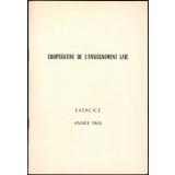 Coopérative de l'Enseignement Laïc. Exercice. Année 1965.