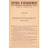 Cours de perfectionnement. 1952-1953.