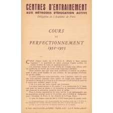 Cours de perfectionnement. 1952-1953.