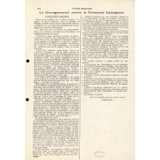 Documents concernant l'histoire du mouvement de l'École Moderne Française et de son fondateur Célestin Freinet. 1920. 