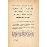 Plan de travail pour enfants de 4 à 7 ans.
