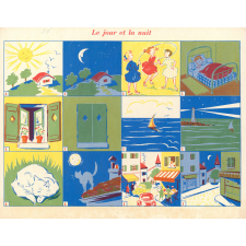 Jeux d'images : 120 images en 4 couleurs à découper pour enfants de 5 à 7 ans : la vie enfantine