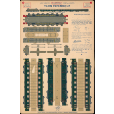 Planche de construction : Cartonia : train électrique