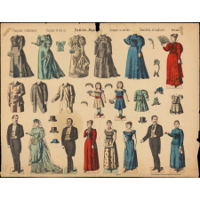 Poupées à découper : Images te cut at : Ankleide-Figuren : Imagen a cortar : Bambola al tagliare : N° 1493