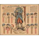 Grandes constructions : le poilu-type : série de guerre : N° 17