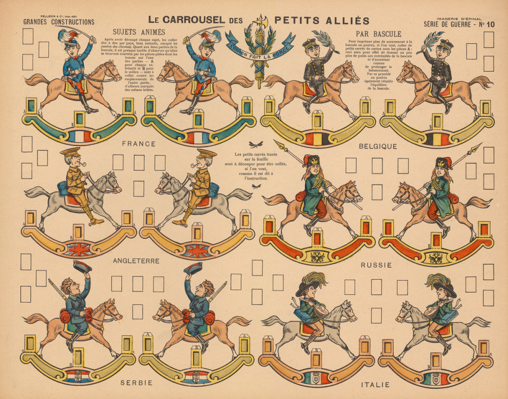 Grandes constructions : le carrousel des petits alliés : série de guerre : N° 10