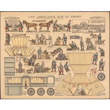 Grandes constructions : une ambulance sur le front : série de guerre : N° 14