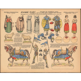 Grandes constructions : poupées à habiller : Jeanne d'Arc : costumes des différentes phases de sa si brève mais si merveilleuse existence : série de guerre : N° 87