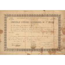 Certificat d'études secondaires du 1er degré. 