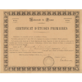 Certificat d'études primaires. 