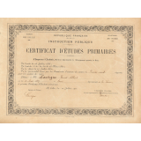 Certificat d'études primaires. 