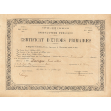 Certificat d'études primaires.