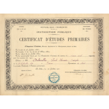 Certificat d'études primaires. 