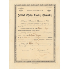 Certificat d'études primaires élémentaires. 
