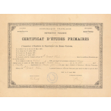 Certificat d'études primaires. 