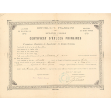 Certificat d'études primaires. 