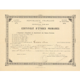 Certificat d'études primaires. 