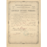 Certificat d'études primaires. 