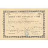 Certificat d'études secondaires du 1er degré. 