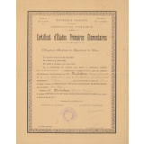 Certificat d'études primaires élémentaires. 