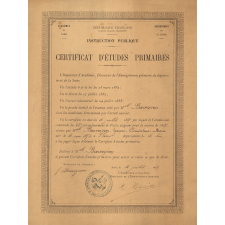 Certificat d'études primaires.