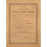 Certificat d'études primaires. 