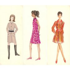 Planches de modèles de vêtements féminins