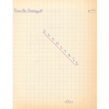 Cahier de géométrie : 5e