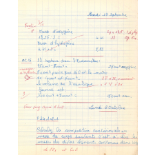 Cahier : exercices de chimie et de physique : 4e