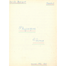 Cahier de physique et de chimie : 4e
