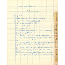 Cahier d'italien