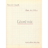 Cahier de géométrie n° 2 : 2e M 1