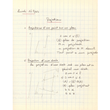Cahier de géométrie n° 2 : 2e M 1