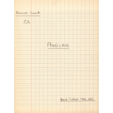 Cahier d'anglais : 1e6