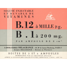 Buvard publicitaire : vitamine B12 et B1