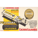 Buvard publicitaire : Yellowny et Cachou Lajaunie