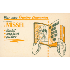 Buvard publicitaire : missel