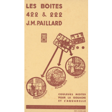 Buvard publicitaire : boîtes de peinture Paillard