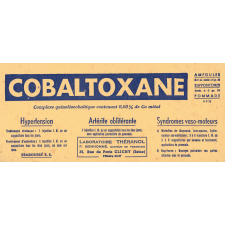 Buvard publicitaire : Cobaltoxane
