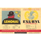 Buvard publicitaire : Lemonaï et Exuryl