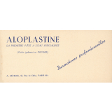 Buvard publicitaire : Aloplastine