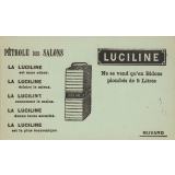 Buvard publicitaire : Pétrole des salons Luciline