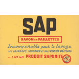 Buvard publicitaire : Savon SAP