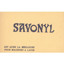 Buvard publicitaire : Savonyl