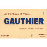 Buvard publicitaire : Peintures et vernis Gauthier