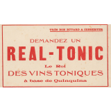 Buvard publicitaire : Vin Réal-Tonic