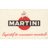 Buvard publicitaire : Martini